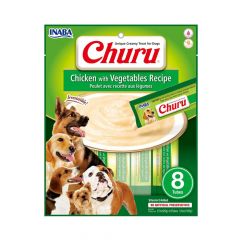 CHURU PERRO 8P POLLO Y VEGETALES