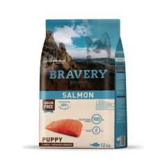 BRAVERY PUPPY SALMON MEDIUM/LARGE 12 KG