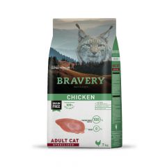 BRAVERY GATO ADULTO CHICKEN STERILIZED 7 KG